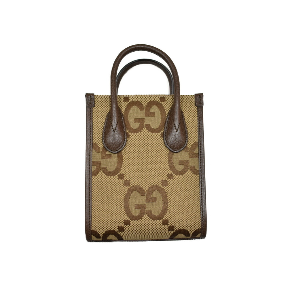 Gucci Tote Beige handbag GG Tan Jumbo Brown shoulder Bag